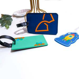 <b>Personalised</b> Custom 3D Logo Travel Suitcase Baggage <b>Tags</b> Soft Pvc <b>Luggage</b> <b>Tag</b> - Product Image 2