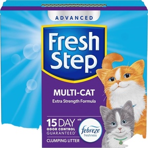 Febreze Fraîcheur Advanced Multi Cat Litière agglomérante Fresh Step Flushable 37 Lbs Formule extra forte - Product Image 1
