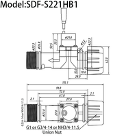 Çift Durumlu Mandalımlı Solenoid Valf Üreticisi DC 3V NH3/4 500K Döngü Enerji Tasarruflu Plastik Bahçe Sulama Zamanlayıcısı S221HB1 için