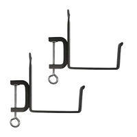 Pince de garde-corps en métal de haute qualité avec revêtement en poudre noire sur pot de fleurs pour support de pont de 6 pouces