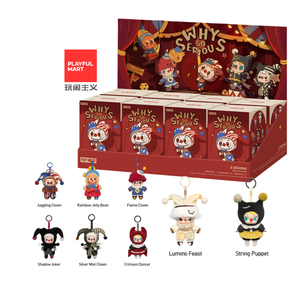 2025 Nieuwe Aanwinst Originele POP MART's Authentieke LABUBU Waarom Zo Ernstig Serie Vinyl Pluche Hangertje Blind <span class=keywords><strong>Box</strong></span> voor Halloween Cadeau - Product Image 1