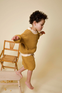 Guangzhou – <span class=keywords><strong>pull</strong></span> surdimensionné personnalisé avec short, vêtements pour enfants, ensemble de jogging pour enfants, <span class=keywords><strong>pull</strong></span> tricoté chaud d'hiver, ensembles de vêtements pour garçons - Product Image 3