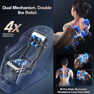 Top-Angebot: Moderner Elektrischer 4D Shiatsu Zero-Gravity Ganzkörper-Massagesessel mit Heizung, Bequemer Thai-Stretch und Heizfunktion für Taille und Füße - Product Image 2