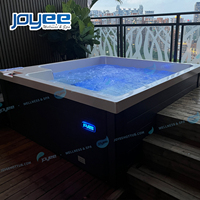 Spa extérieur pour hôtel et villa, jacuzzi en acrylique JOYEE, design minimaliste, piscine extérieure chauffée