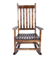 Nouvelle chaise berçante moderne en cèdre pour une utilisation intérieure et extérieure, siège confortable en bois naturel, bascule personnalisée