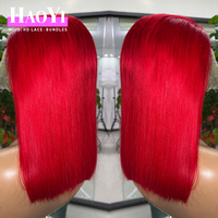 Perruque frontale en dentelle HD 13x4, couleur jaune, gris, rose, orange, coupe bob, perruque frontale en dentelle HD 13x6, perruques en cheveux humains pour femmes noires, vente en gros
