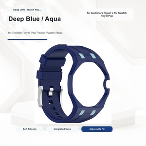 Correa de reloj de goma, funda protectora para Swatch Royal Pop para <span class=keywords><strong>Audemars</strong></span> <span class=keywords><strong>Piguet</strong></span> - Product Image 1