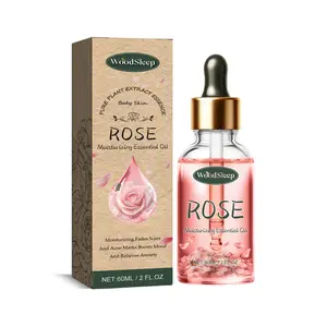 WoodSleep Rose minyak esensial pijat tubuh mengurangi bekas luka wajah jerawat minyak perbaikan kulit