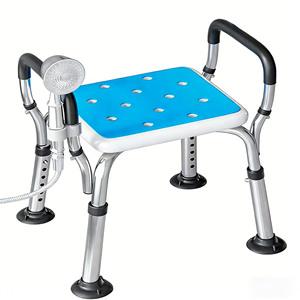 Chaise de douche Jiuheng en alliage d'aluminium, capacité 150 kg, antidérapante, équipement de sécurité pour salle de bain pour personnes âgées - Product Image 2