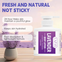Lotion Corporelle Hydratante et Éclaircissante à la Lavande Bio Naturelle, Effet Raffermissant, Marque Blanche, Vente en Gros