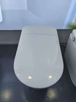 WC intelligent avec réservoir intégré, siège chauffant, chasse d'eau automatique après utilisation, prévention du reflux, anti-siphon, lumière nocturne, IPX4