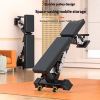 Banc de musculation multi-positions avec dossier et siège réglables pour la musculation à domicile et les exercices du corps entier