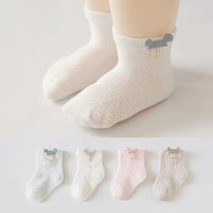 발목 신생아 아기 양말 남여 공용 면 직물 얇은 스타일 뼈없는 선물 양말 통기성 유아 바닥 양말 핫 세일 귀여운 캐주얼 - Product Image 2
