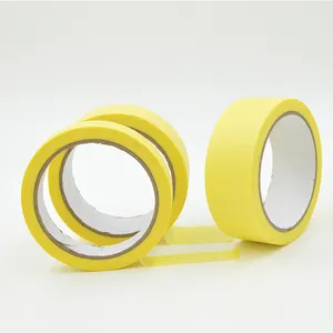 Professional no residue heat-resistant yellow automotive masking tape manufacturer