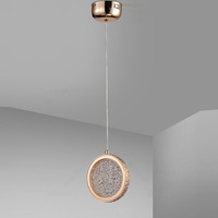 Lustre long en cristal de luxe léger pour villa duplex, design créatif et personnalisé, idéal pour chambre à coucher, chevet, restaurant, bar, escalier