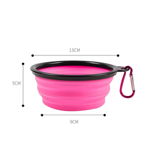 Tempat Makan dan Minum Hewan Peliharaan Portabel Ramah Lingkungan dari Plastik Tahan Air 350ML, Mangkuk Lipat untuk Anjing & Kucing - Product Image 6