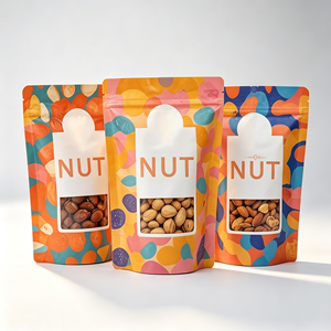 Custom <b>Biodegradable</b> Stand up Pouch Snack <b>Packaging</b> Resealable Plastic Mylar Bags With Zipper Food Nuts <b>Packaging</b> Bags OEM ODM - Product Image 1