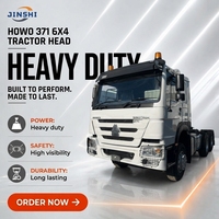 Tracteur remorqueur diesel Euro 2 6x4 d'occasion de qualité militaire pour le transport lourd