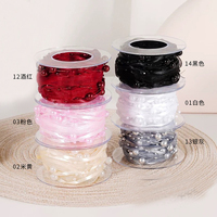 Chaîne de perles tressée 5Y pour emballage de bouquets de fleurs fraîches, ruban perlé pour fleuristes, DIY créatif, écologique