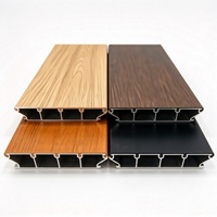Planches de terrasse extérieures imperméables antidérapantes en alliage d'aluminium creux pour jardin, patio, balcon, terrasse, cour