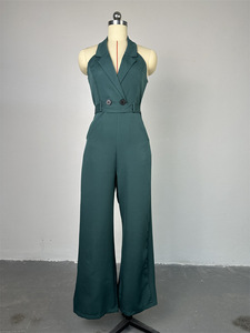 <span class=keywords><strong>Abbigliamento</strong></span> da <span class=keywords><strong>donna</strong></span> da <span class=keywords><strong>donna</strong></span> pantaloni <span class=keywords><strong>eleganti</strong></span> di nuovo temperamento estivo con scollo all'americana a vita alta tasca slip da <span class=keywords><strong>donna</strong></span> tuta Casual - Product Image 6