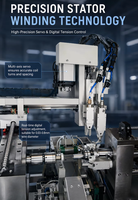 Máquina Bobinadora de Bobinas de Estator de Engranajes CNC PLC Totalmente Automática
