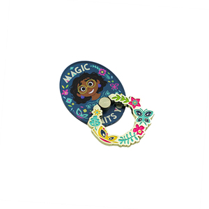 Soporte para Teléfono de Acrílico con Diseño de Dibujos Animados, Anime, IP, Chica Linda, Flores y Guirnalda, en Múltiples Materiales: Plástico, Metal y Esmalte Suave - Product Image 1