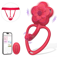 Vibrateur portable Rose, télécommande USB via application, anneau vibrant pour couple, culotte vibrante, stimulateur clitoridien et point G, 10 fréquences