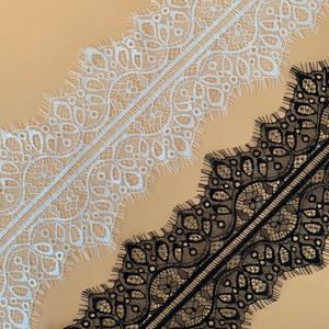 Ventes 14CM cils dentelle Nylon maille garnitures blanc noir bricolage à la main fille jupe Lingerie robe de mariée - Product Image 1