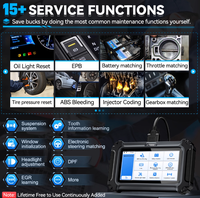 Herramienta de diagnóstico de coche XTOOL D5S OBD2 con nueva transmisión de motor Linux OS ABS SRS diagnóstico 15 + reestablece actualizaciones gratuitas de por vida
