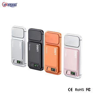 Banco de Energía Portátil con Pantalla LED TFT, Carga Inalámbrica Magnética, PD 22.5W, 10000mAh, Soporte, Carga Rápida para iPhone/Reloj - Product Image 1