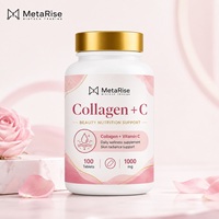 Complément alimentaire Collagène Plus Vitamine C pour adultes, comprimés sans gluten, favorise l'éclat de la peau, l'immunité et un meilleur sommeil