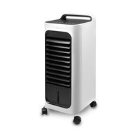 Ventilateur rafraîchisseur d'air évaporatif 5-en-1 direct, détachable, avec écran LED, contrôle tactile, chauffage PTC, 6L
