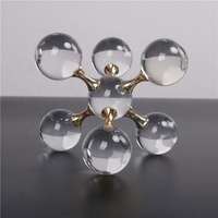 Articles de décoration d'intérieur de luxe en gros : Ornements de bureau en métal et en cristal pour bureaux ou salons