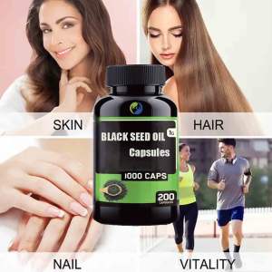 Ausreson OEM Oregano- und Schwarzkümmelöl-Tabletten Private Label Bio-Nahrungsergänzungsmittel Halal 1500mg Schwarzkümmelöl-Tablette - Product Image 3