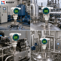Transmetteur de pression à diaphragme numérique avec écran LCD, HART 4-20mA, IP65, pour applications liquides et gazeuses