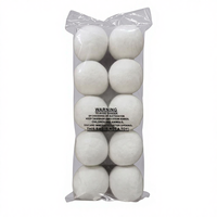 Boules de séchage pour linge en feutre de laine écologiques, taille XL personnalisée, 7 cm, réutilisables, naturelles et douces, couleur et logo personnalisés pour machine à laver