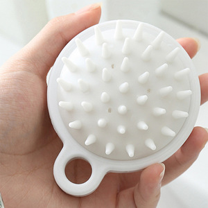 Cepillo de silicona para champú, peine de masaje para champú de uso doméstico, peine de punta suave, peine de cojín de aire para champú de ducha estilo japonés. - Product Image 2