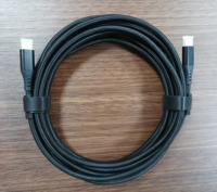 Kabel USB C ke C Ultra-Cepat 2M 10/20Gbps 240W PD 48V 5A Pengisian Cepat Transfer Data 60W untuk Tablet Ponsel PC