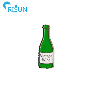 En gros, Pin's en émail souple et dur, motifs bouteille de vin rouge, logo personnalisé, motif 'Mom Juice', motif raisins à paillettes, motif coupe de vin, Badge, Broche - Product Image 5