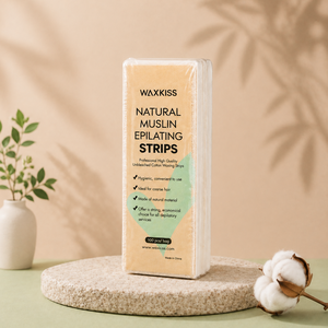 Bandes de cire en mousseline naturelle à marque privée, formule douce et écologique, taille personnalisée, sans additifs, pour poils épais - Product Image 1