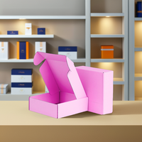 Boîte d'expédition en carton ondulé certifiée durable et écologique AT PACK pour vêtements et chaussettes, recyclable, avec logo personnalisé en relief