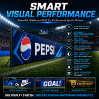 Mur vidéo LED extérieur P10 de haute qualité pour périmètre de stade, étanche IP65, avec protection par masque souple, pour centre commercial et ascenseur, garantie 5 ans