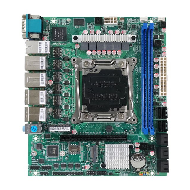 BKHD NAS Soft Routing Motherboard ITX Hot Swappable Hard Disk Array Raid Storage Industrial Computer E5 Server C612