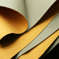 Cuir artificiel en PU souple de 1.0mm d'épaisseur-Motif caviar, support brossé, surface lisse, adapté à la fabrication de bagages
