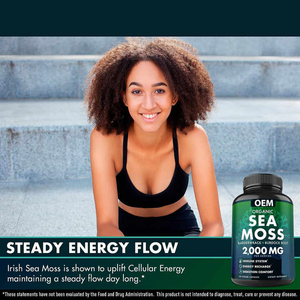 OEM Private Label Organic Irish <strong>Sea</strong> <strong>Moss</strong> Capsules Natural Burdock Root Irish <strong>Moss</strong> and Bladderwrack Capsules - Product Image 3