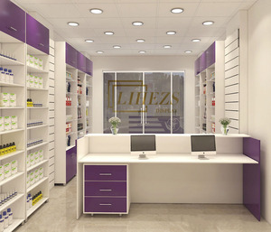 Tùy Chỉnh Bằng Gỗ Dược Kệ Cửa Hàng Dược Tủ Truy Cập Thiết Kế Bán Lẻ Dược Cửa Hàng Truy Cập Thiết Kế - Product Image 4