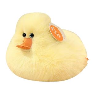 Peluche d'<span class=keywords><strong>animal</strong></span> super douce, poupée en peluche de canard jaune furieusement pelucheuse, compagnon d'<span class=keywords><strong>animal</strong></span> en peluche pour enfant, coton PP créatif, soulagement du stress - Product Image 1