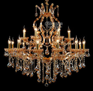 MEEROSEE Cristallo Moderna Maria Teresa <span class=keywords><strong>Lampadario</strong></span> K9 Doppia Scalinata MD8475G L18 - Product Image 3