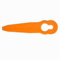 Lame de coupe large en plastique ABS orange pour débroussailleuses autoportées